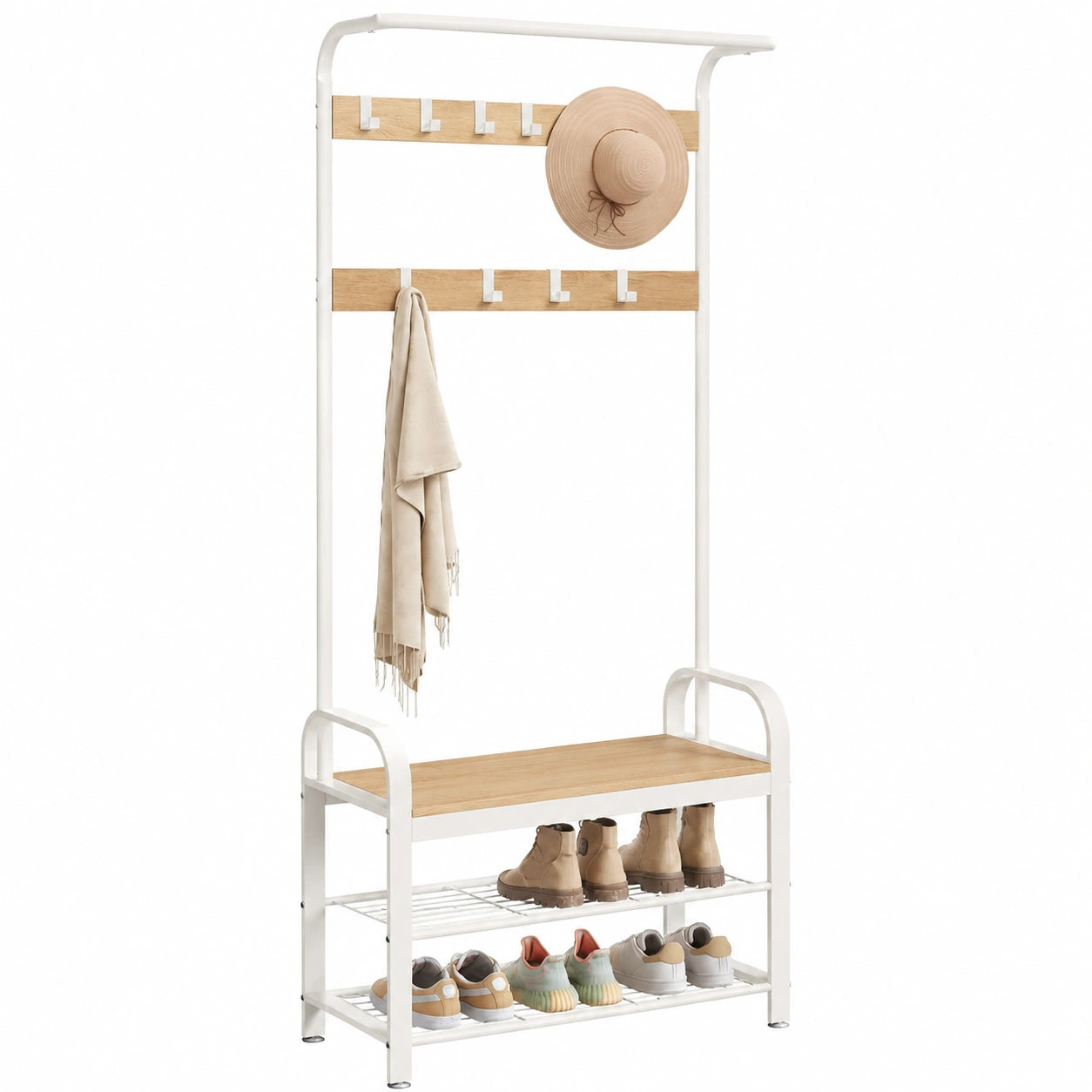 portemanteau-d-entree-avec-etagere-et-banc-4en1-design-moderne-bois-et-blanc-ciacham680ah