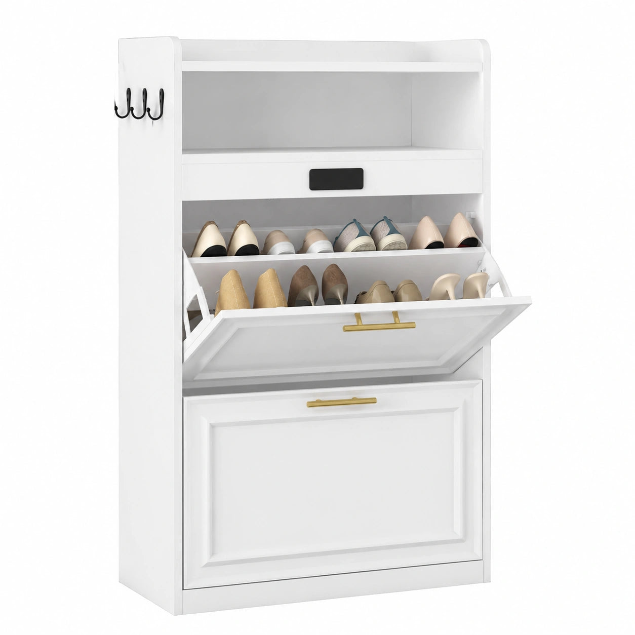 meuble-d-entree-desodorisant-pour-chaussures-capacite-1218-paires-tiroirs-abattants-et-cloisons-reglables-compartiment-ouvert-armoire-blanche-gdfsxtf637nx