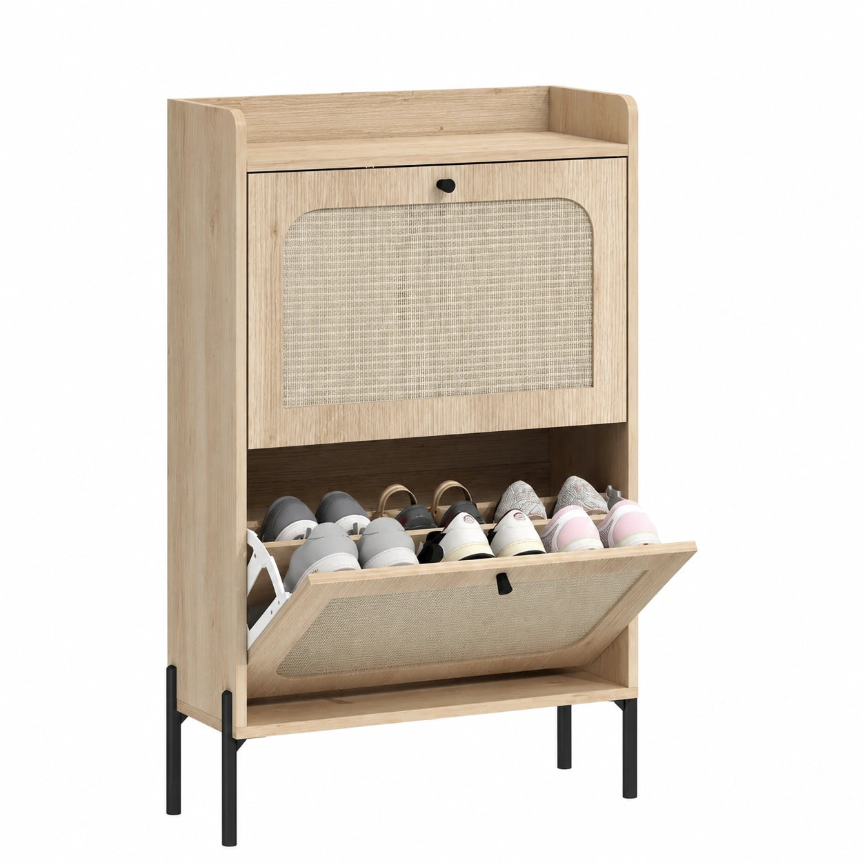 armoire-a-chaussures-boheme-avec-etageres-ajustables-et-portes-en-rotin-sippfjc617es