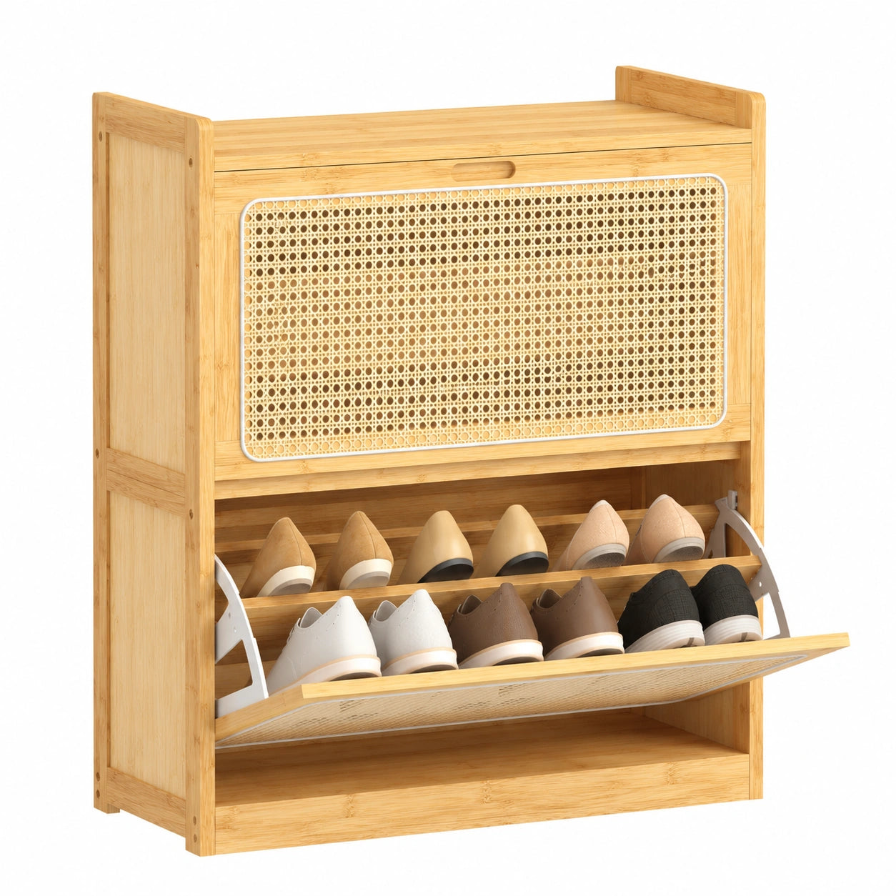 armoire-a-chaussures-etroite-avec-tiroirs-rabattables-et-etageres-reglables-kdefsmk648zn
