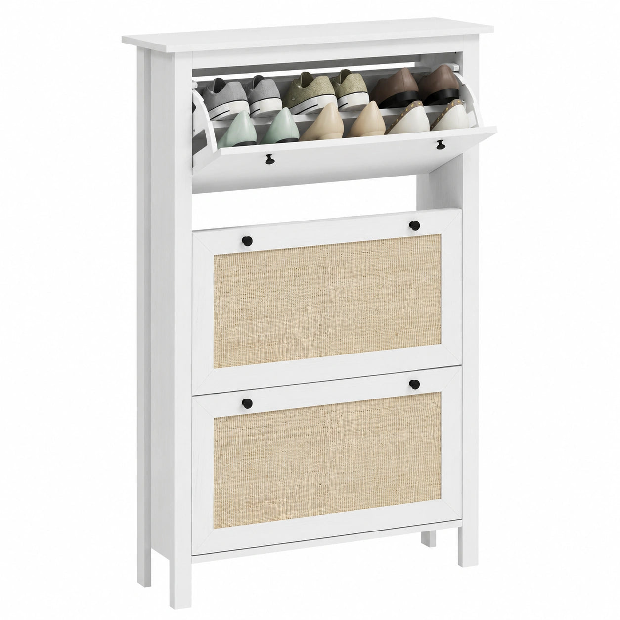armoire-a-chaussures-avec-tiroirs-et-etagere-reglable-pour-18-paires-blanche-vruhsil650cc